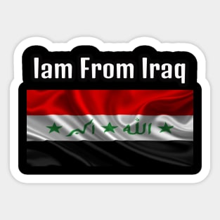 I am From Iraq T-shirt Sticker